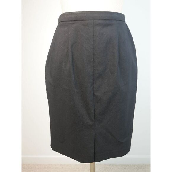 WHITE HOUSE BLACK MARKET | Comfort Stretch A Line Pull on Black Skirt Size 6 - Picture 2 of 4
